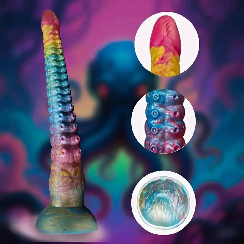 11.42in Octopus Tentacle BDSM Toy Male Female Anal Dildo Prostate Massager