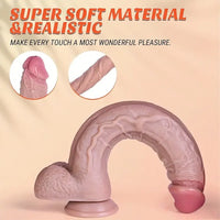 11.42in Realistic Large Silicone Soft Skin Feel Dildo Personal Massager
