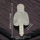 11.42in TPE Transparent Large Size Homosexual Pocket Pussy Dildo