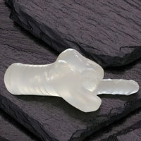 11.42in TPE Transparent Large Size Homosexual Pocket Pussy Dildo