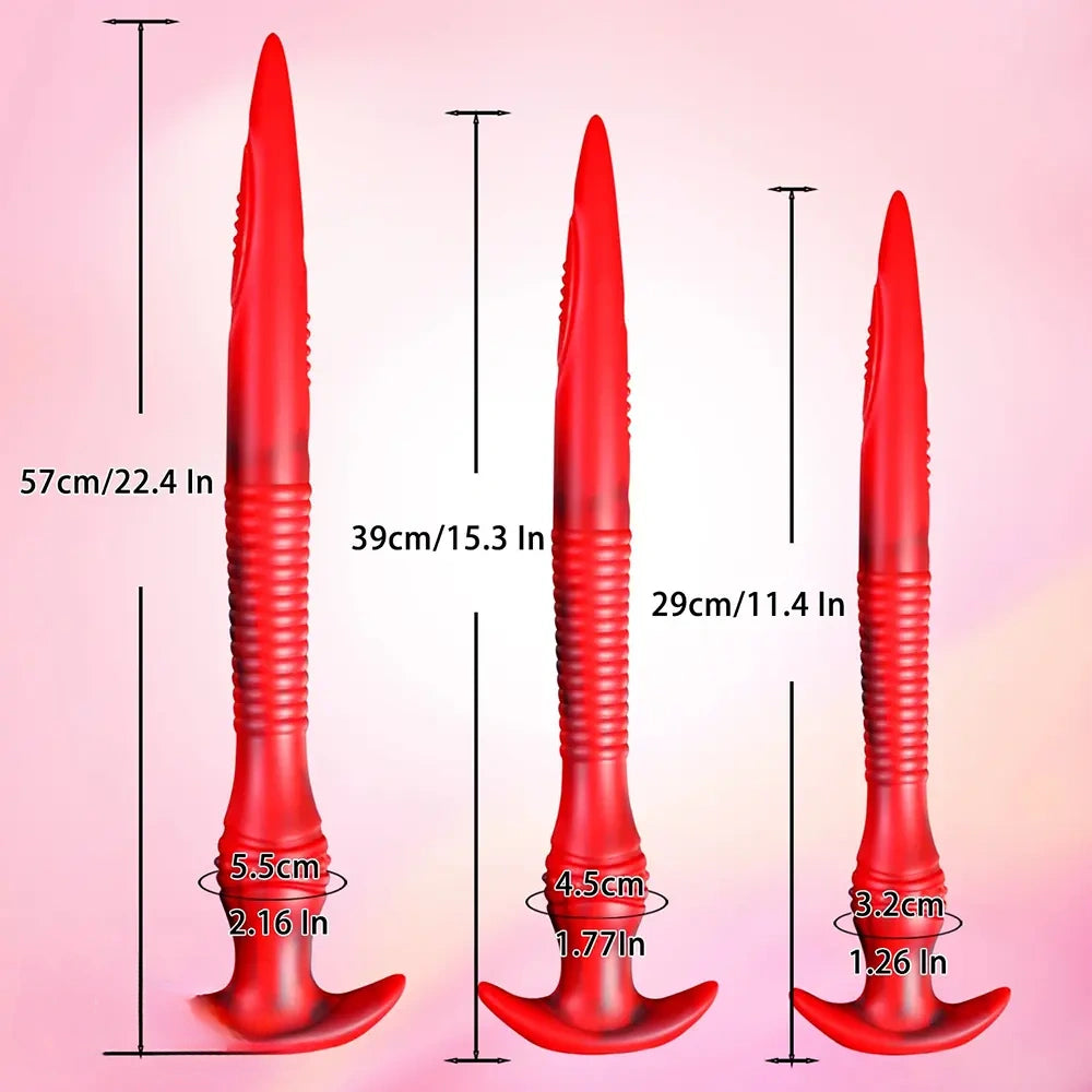 11.4in 15.3in 22.4in Long Monster Huge Silicone Butt Plug Dildo