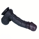11.4in Realistic Dildo Ebony Soft Silicone Ultra Lifelike Adult Sex Toy