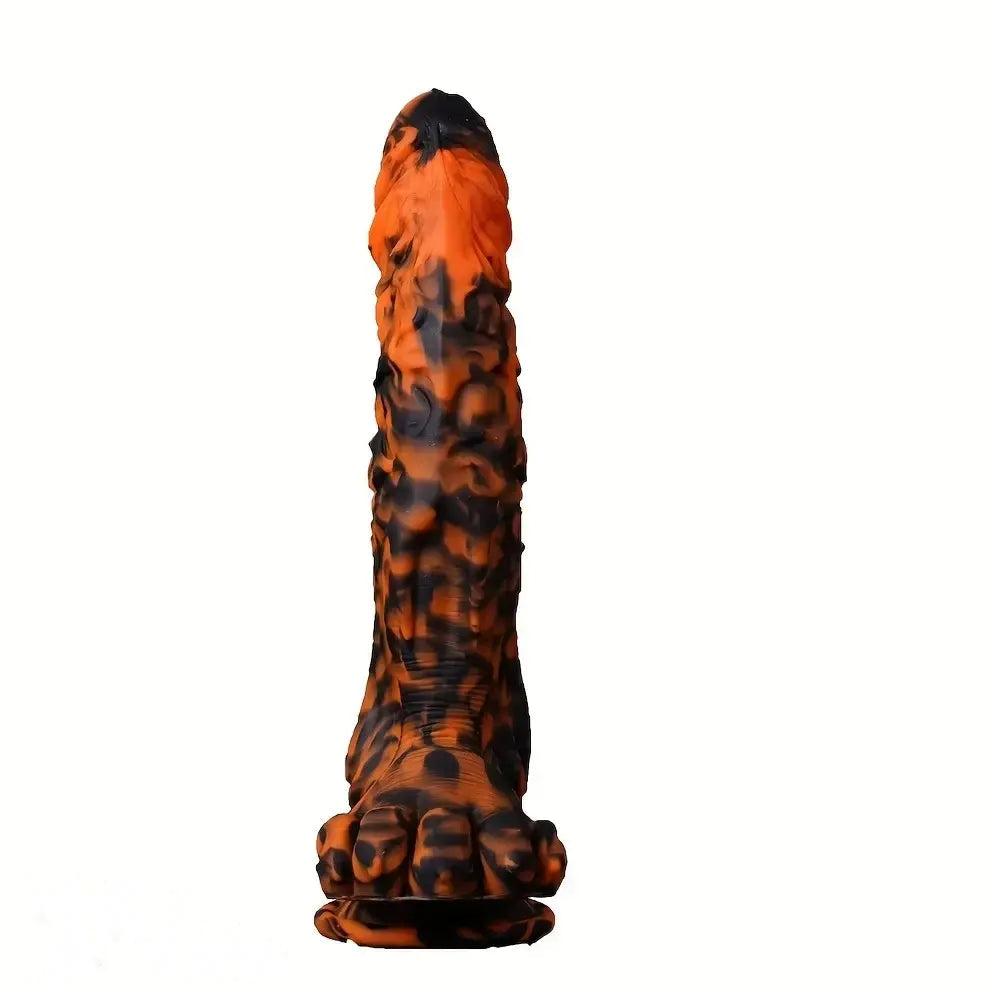 11.4in Silicone Monster Tiger Paw Shaped Massage Thick Anal Fantasy Dildo