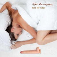 11.6″ Long Realistic Suction Dildo Flesh Body Safe Sex Toy