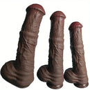 11.61in 12.99in 14.56in Huge Thick Ebony Dildo For Anal Play G-Spot Sex