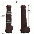 11.61in 12.99in 14.56in Huge Thick Ebony Dildo For Anal Play G-Spot Sex