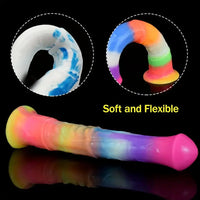 11.61in Big Silicone Cock Horse Luminous Animal Dildo BDSM Sex Toy