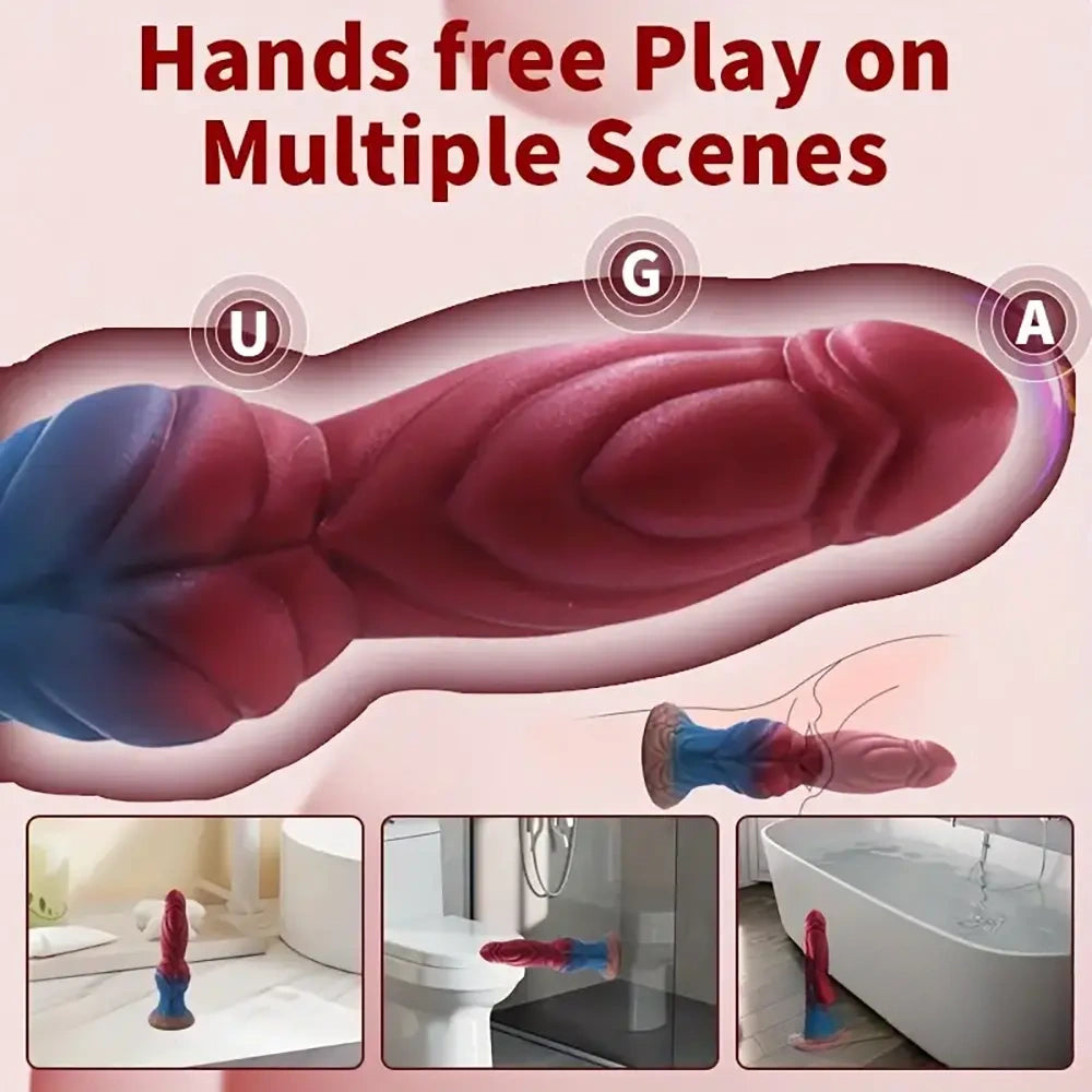 11.61in Fantasy Monster Cock Silicone Soft Dildo For Women G Spot Love