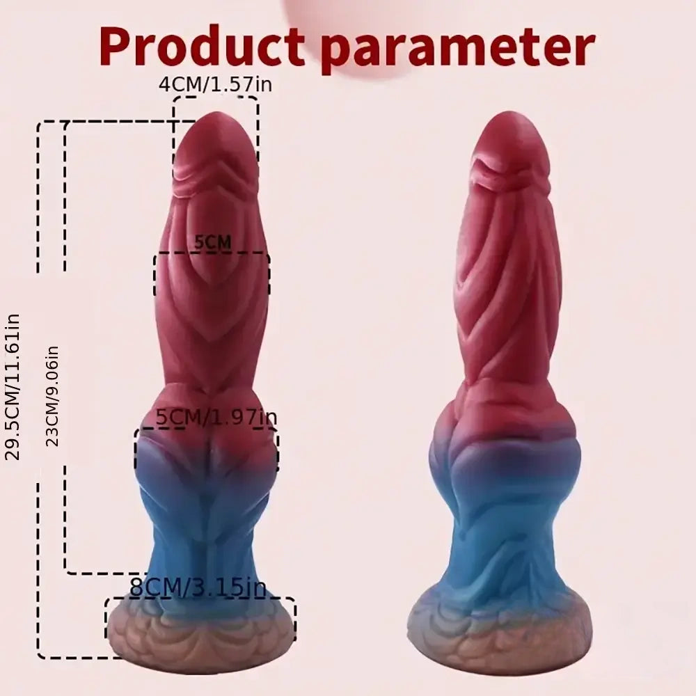 11.61in Fantasy Monster Cock Silicone Soft Dildo For Women G Spot Love