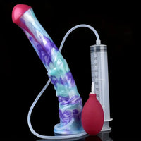 11.61in Soft Silicone Animal Horse Ejaculating Large Dildo For Men Sex