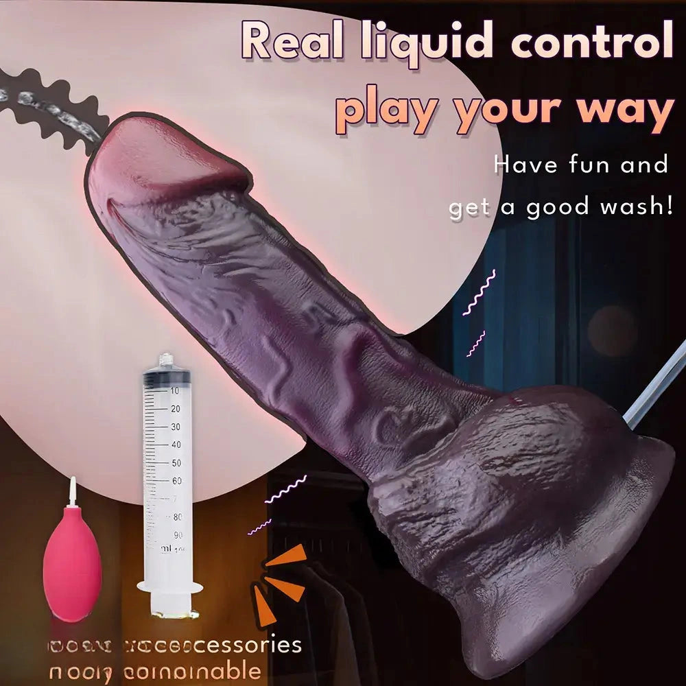 11.77in Dual Density Ejaculating Big Real Dildo Perfect For Masturbation