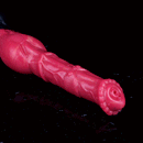 11.7in Fantasy Knotted Silicone Soft Big Ejaculating Horse Cock Odd Dildo
