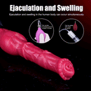 11.7in Fantasy Knotted Silicone Soft Big Ejaculating Horse Cock Odd Dildo