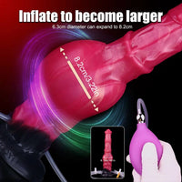 11.7in Fantasy Knotted Silicone Soft Big Ejaculating Horse Cock Odd Dildo
