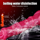 11.7in Fantasy Knotted Silicone Soft Big Ejaculating Horse Cock Odd Dildo