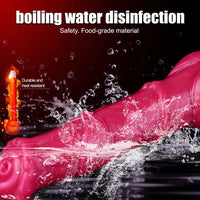 11.7in Fantasy Knotted Silicone Soft Big Ejaculating Horse Cock Odd Dildo