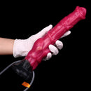 11.7in Fantasy Knotted Silicone Soft Big Ejaculating Horse Cock Odd Dildo