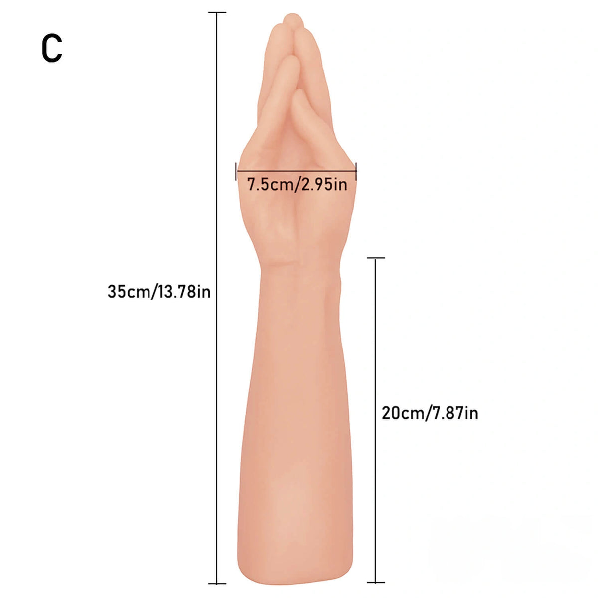 11.81in 10.82in 13.87in Oversize Fist Dildo Huge Soft Dildo For Anus