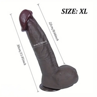 11.81in 12.6in Realistic Silicone Big Soft Lifelike Dildo For Women Sex