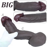 11.81in 12.6in Realistic Silicone Big Soft Lifelike Dildo For Women Sex