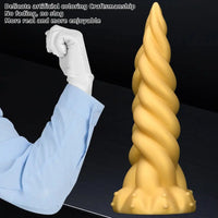 11.81in 13.77in 16.14in Extra Large Long Liquid Silicone Twist Soft Odd Dildo