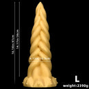 11.81in 13.77in 16.14in Extra Large Long Liquid Silicone Twist Soft Odd Dildo