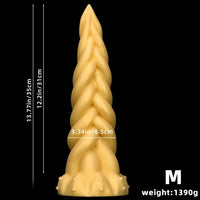 11.81in 13.77in 16.14in Extra Large Long Liquid Silicone Twist Soft Odd Dildo