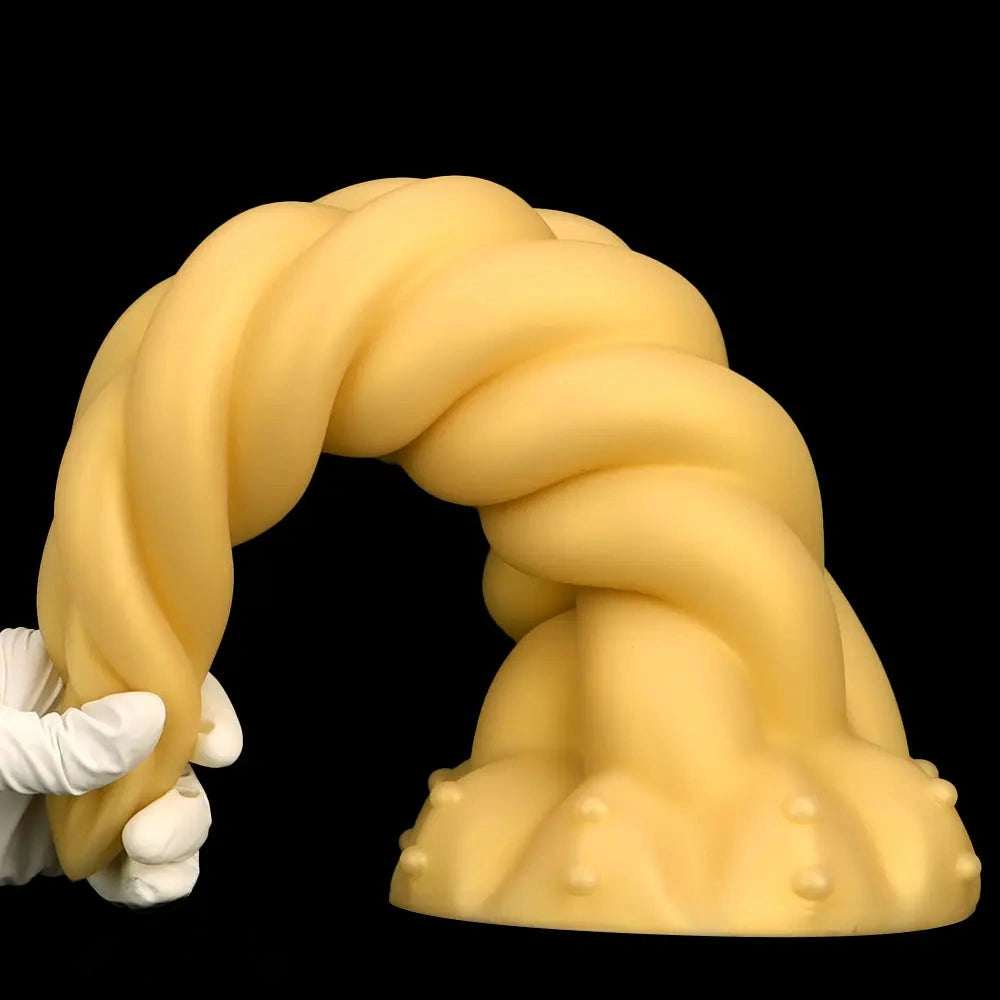 11.81in 13.77in 16.14in Extra Large Long Liquid Silicone Twist Soft Odd Dildo