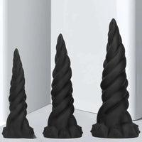 11.81in 13.77in 16.14in Extra Large Long Liquid Silicone Twist Soft Odd Dildo