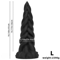 11.81in 13.77in 16.14in Extra Large Long Liquid Silicone Twist Soft Odd Dildo