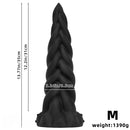11.81in 13.77in 16.14in Extra Large Long Liquid Silicone Twist Soft Odd Dildo