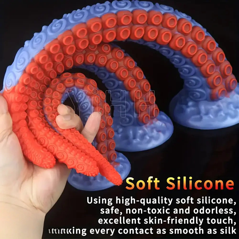 11.81in 15.74in 19.68in Extra Long Tentacle Silicone Soft Large Dildo