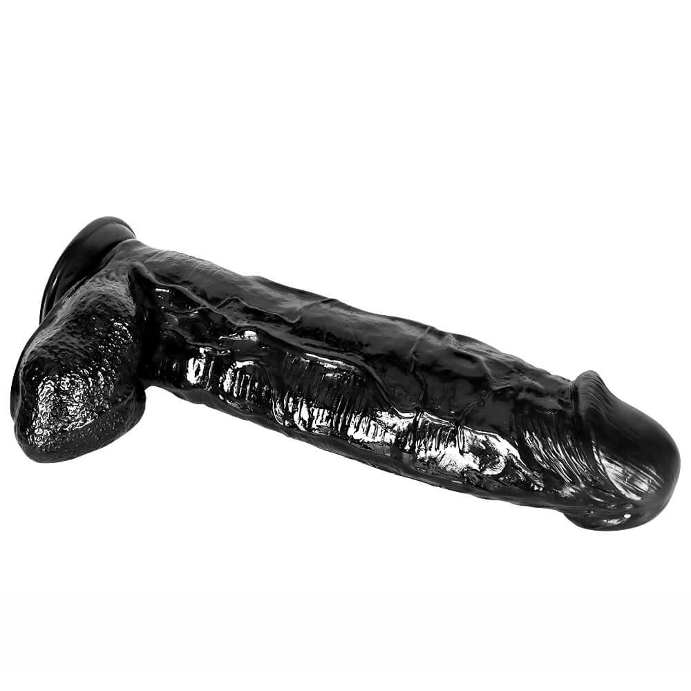 11.81in 16.53in 18.11in Huge Thick Black Dildos For Anus Vagina