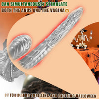 11.81in 17.7in Dual Ended Alien Anal Plug Soft Fantasy Dildo For Halloween