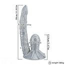 11.81in 17.7in Dual Ended Alien Anal Plug Soft Fantasy Dildo For Halloween