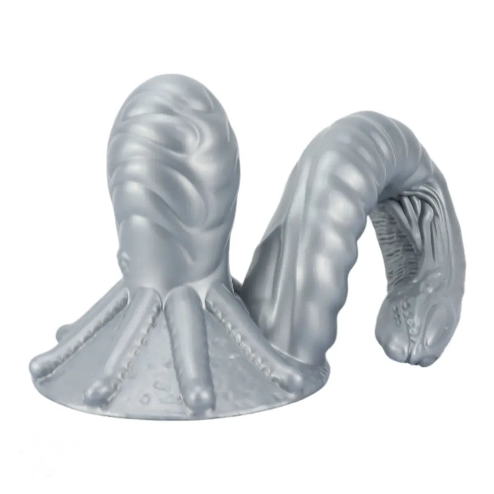 11.81in 17.7in Dual Ended Alien Anal Plug Soft Fantasy Dildo For Halloween
