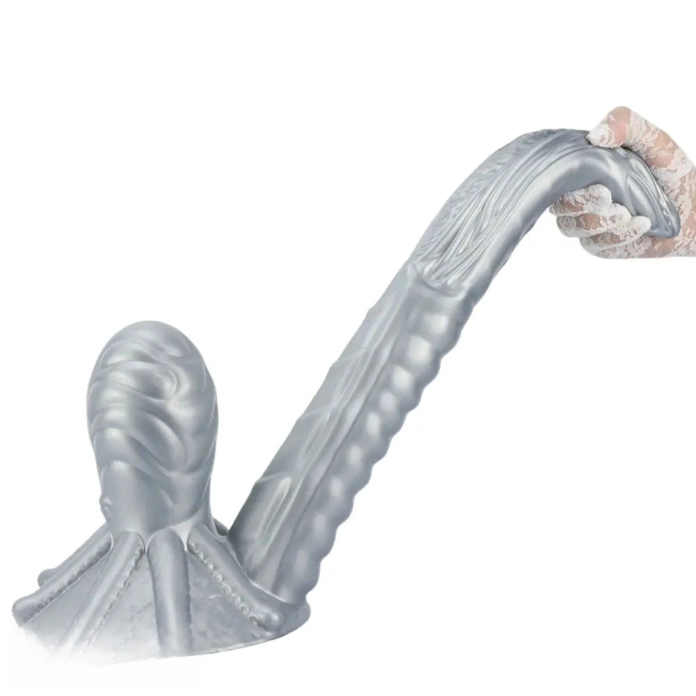 11.81in 17.7in Dual Ended Alien Anal Plug Soft Fantasy Dildo For Halloween