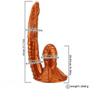 11.81in 17.7in Dual Ended Alien Anal Plug Soft Fantasy Dildo For Halloween