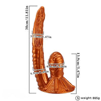 11.81in 17.7in Dual Ended Alien Anal Plug Soft Fantasy Dildo For Halloween