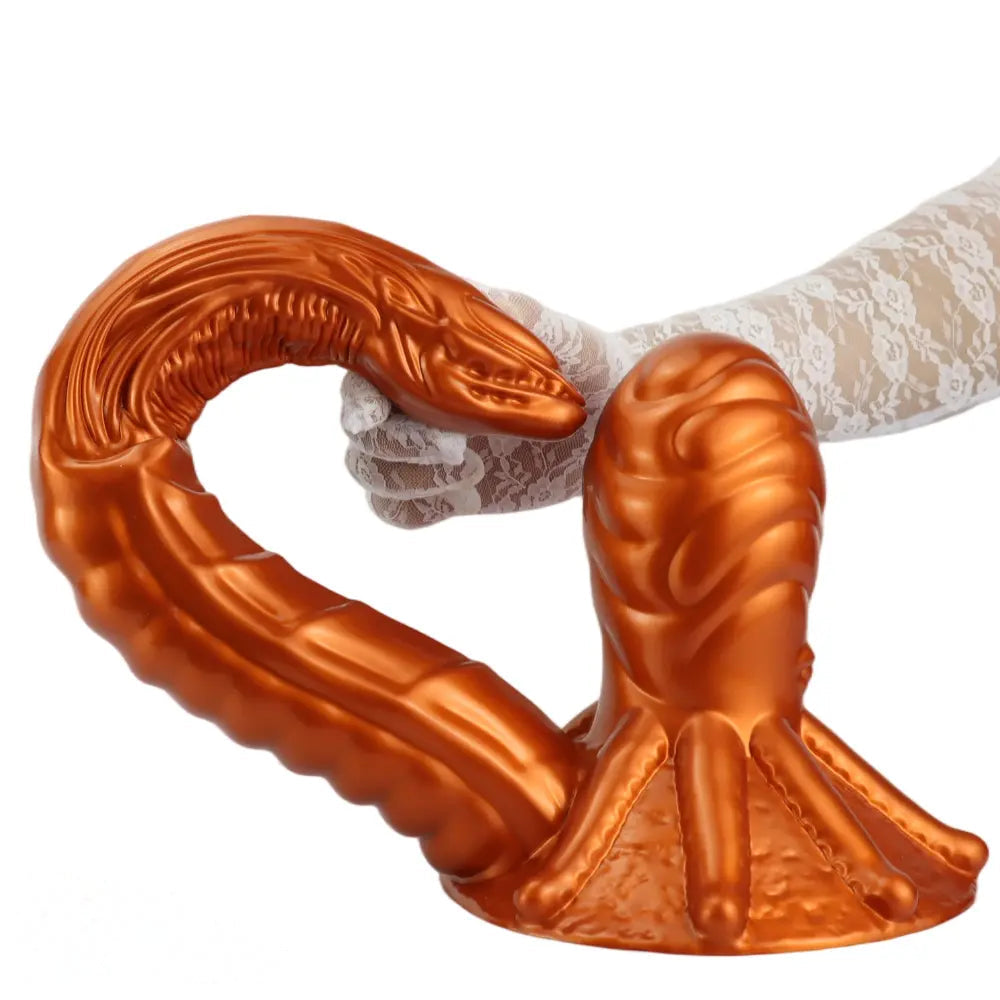 11.81in 17.7in Dual Ended Alien Anal Plug Soft Fantasy Dildo For Halloween