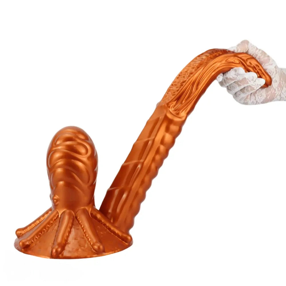 11.81in 17.7in Dual Ended Alien Anal Plug Soft Fantasy Dildo For Halloween