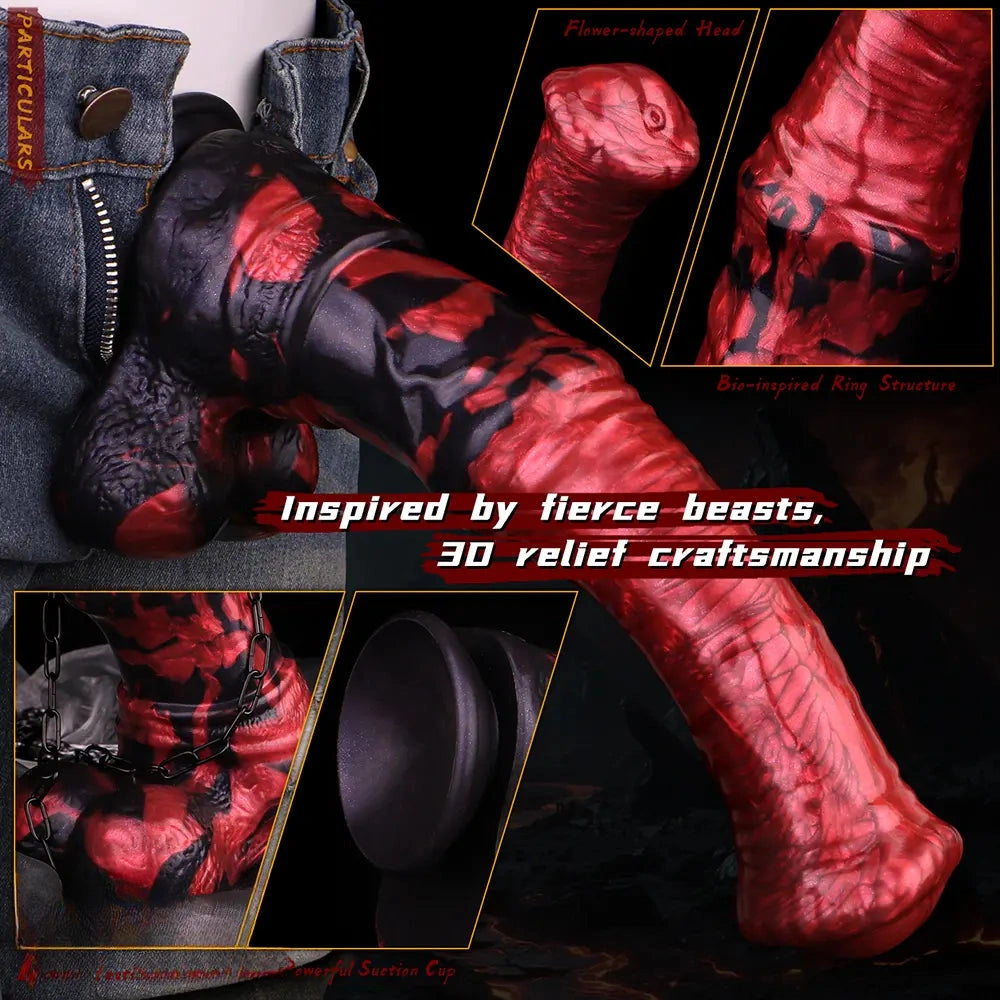 11.81in Large-Sized Male Horse Cock Big Dildo For Adult Pleasure Toy