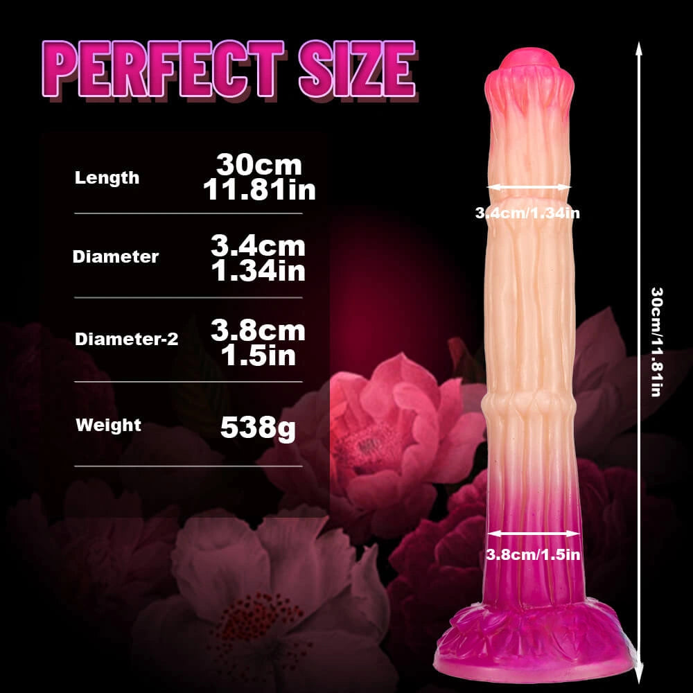 11.81in Lifelike 3d Printed Makeup Dildo For Adult Masturabtion
