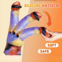 11.81in Monster Big Fantasy Dragon Knot Silicone Soft Dildo For Animal Cock