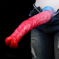 11.81in Realistic Horse Cock Inflatable Big Manual Pump Reusable Dildo