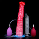 11.81in Realistic Horse Cock Inflatable Big Manual Pump Reusable Dildo
