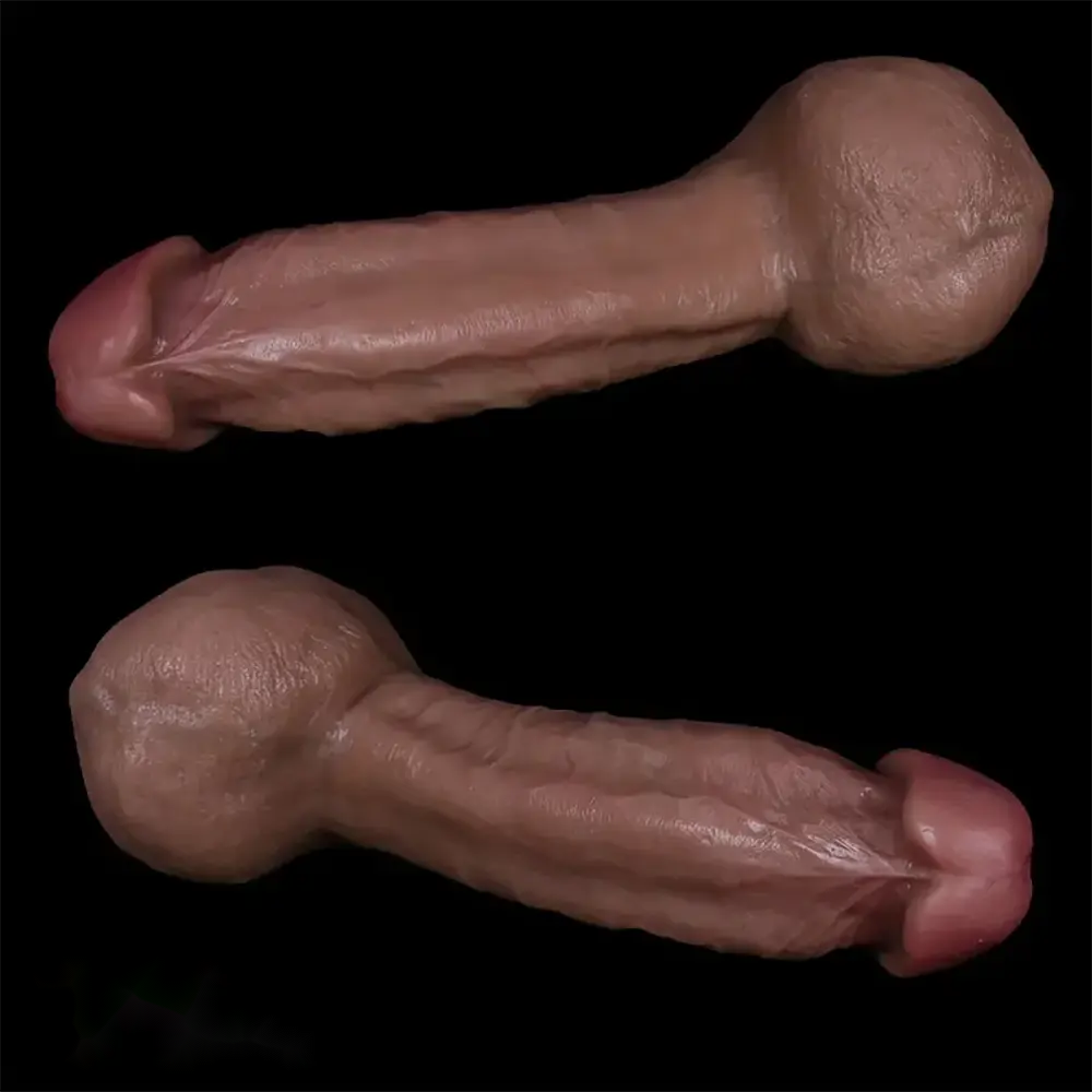11.8in 12.6in Ultra-Realistic Big Double-Layered Silicone Soft Dildo