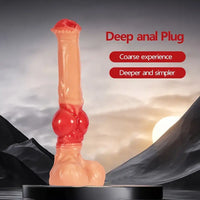 11.8in 13.3in 14.9in Big Long Knot Dog Cock Dildo For G-Point Teasing