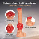 11.8in 13.3in 14.9in Big Long Knot Dog Cock Dildo For G-Point Teasing