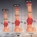 11.8in 13.3in 14.9in Big Long Knot Dog Cock Dildo For G-Point Teasing
